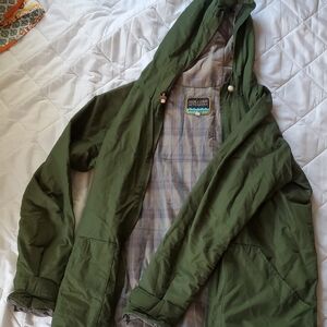 Mollusk Hooded Green Windbreaker Made In California